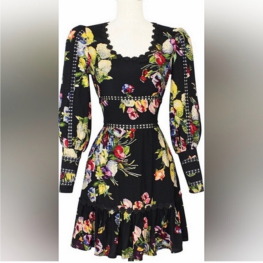 Martini Floral Victorian Babydoll Mini- size 14